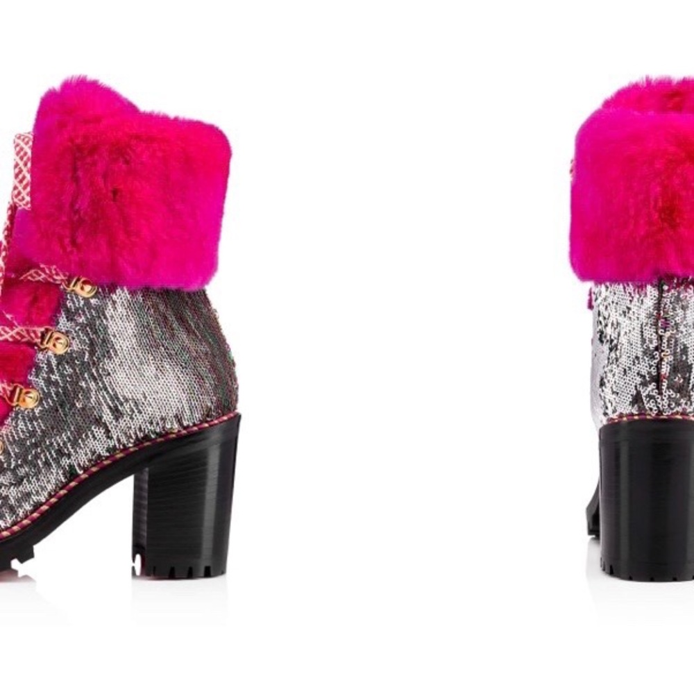 Authentic CHRISTIAN LOUBOUTIN
Paillettes Rabbit Fur Fanny 70 - Picture 5 of 5